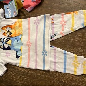 Lucy White Infant Tee with Black Logo Print